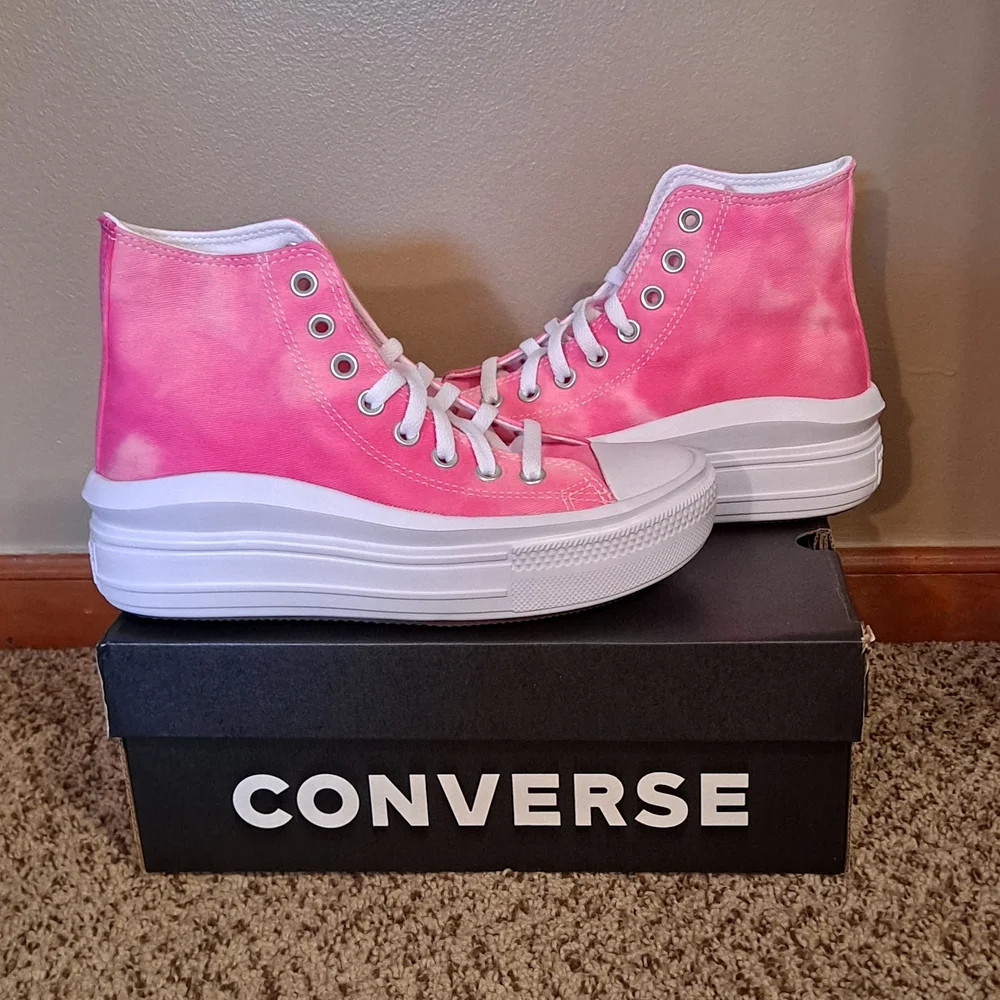Converse Chuck Taylor Move Hi Tops Chaos Fushcia Size Youth 5.5 Women 7.5 EUR 38